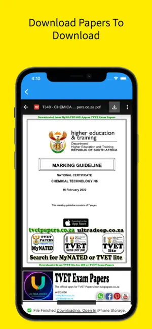 TVET Exam Papers lite - NATED iPhone screenshot 6