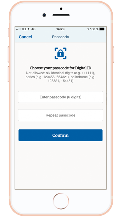 Handelsbanken Digital ID Screenshot