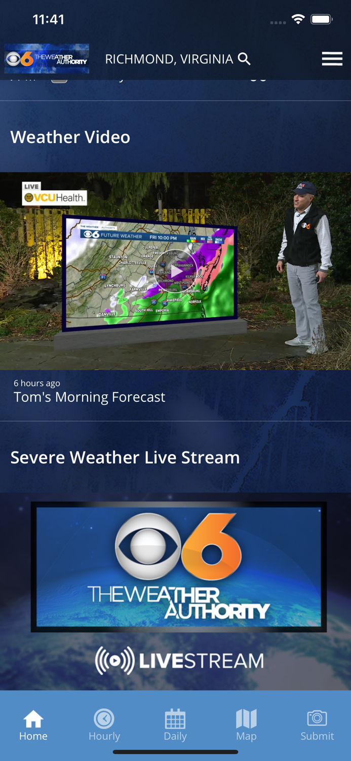 CBS 6 Richmond Va. Weather