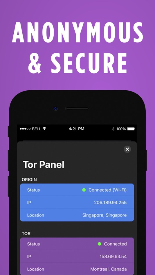 #3. TOR Browser: OrNET Onion + VPN (iOS) Podle: Stronger Apps
