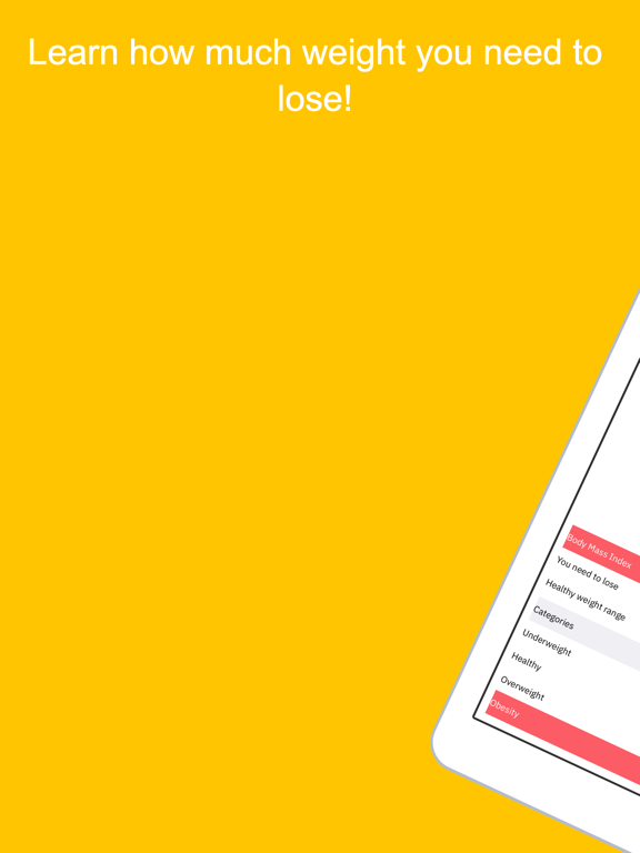 Screenshot #5 pour Body Mass Index (BMI) BMIApp+