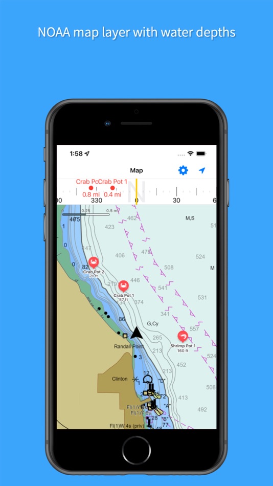 #2. Crab and Shrimp Pot Tracker (iOS) بواسطة: Scott St George