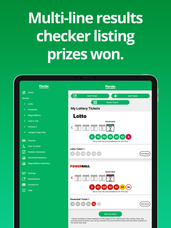 Screenshot #6 pour Florida Lotto Results