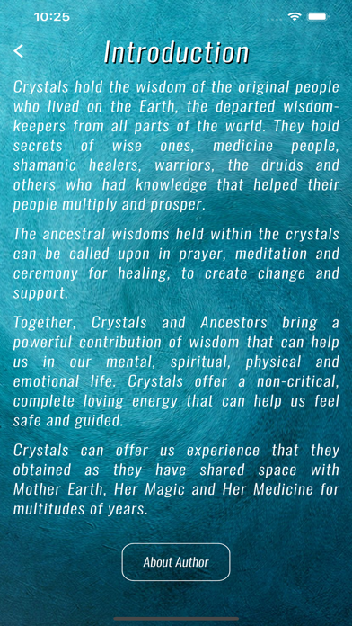 Crystal Medicine Wisdom Oracle Screenshot