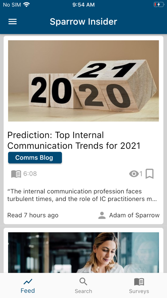 #2. Sparrow (iOS) 由: Sparrow Connected Inc