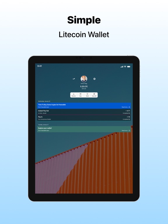 Screenshot #4 pour Litecoin Wallet by Freewallet