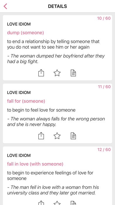 Sports Love idioms in English Screenshot