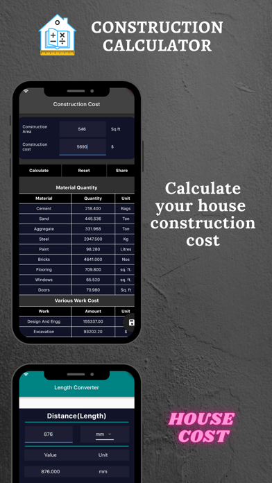 Construction Calculator A1 Screenshot