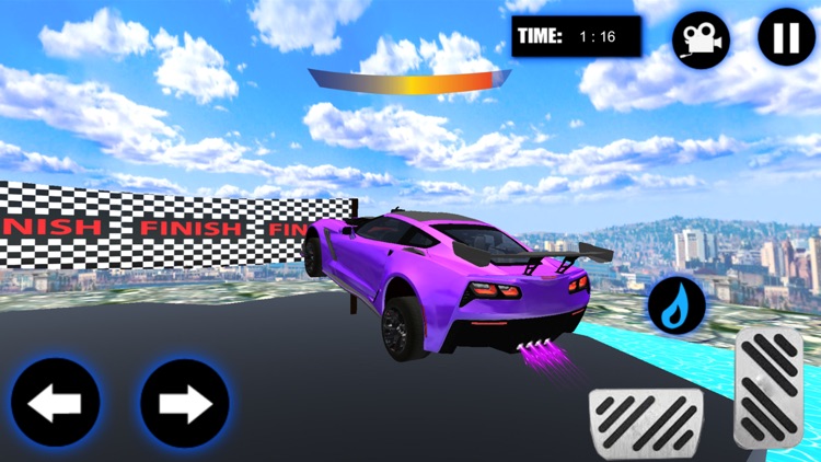 Flying Car Stunts - Car Games screenshot-3