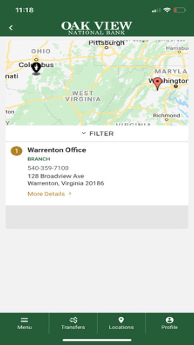 Oak View National Bank Screenshot