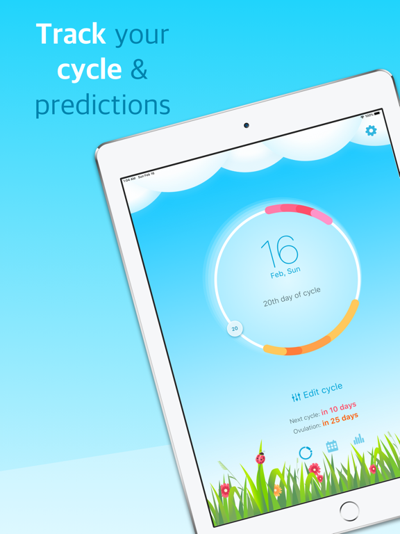 Ladybird - Period Tracker iPad screenshot 1 - Health & Fitness app
