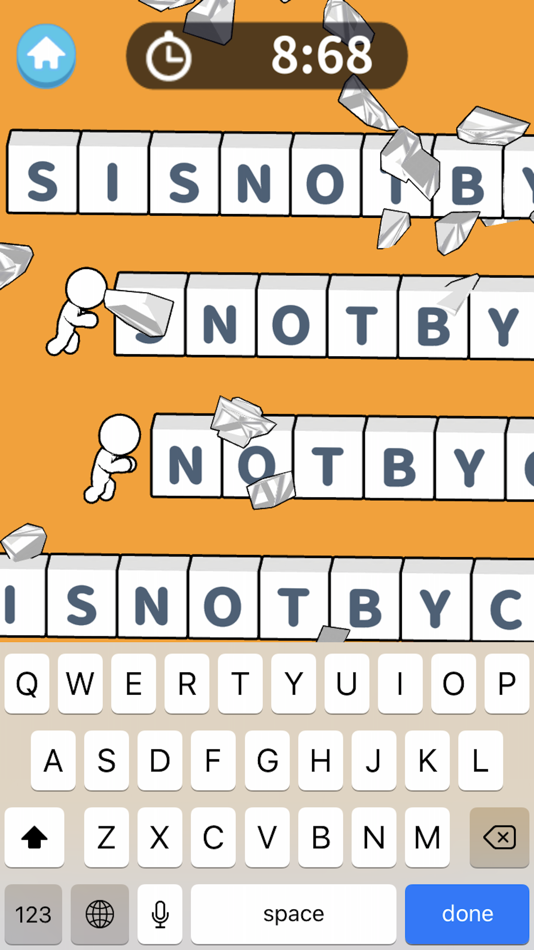 #7. Typing Race 3D (iOS) Podle: Hibiki Yano