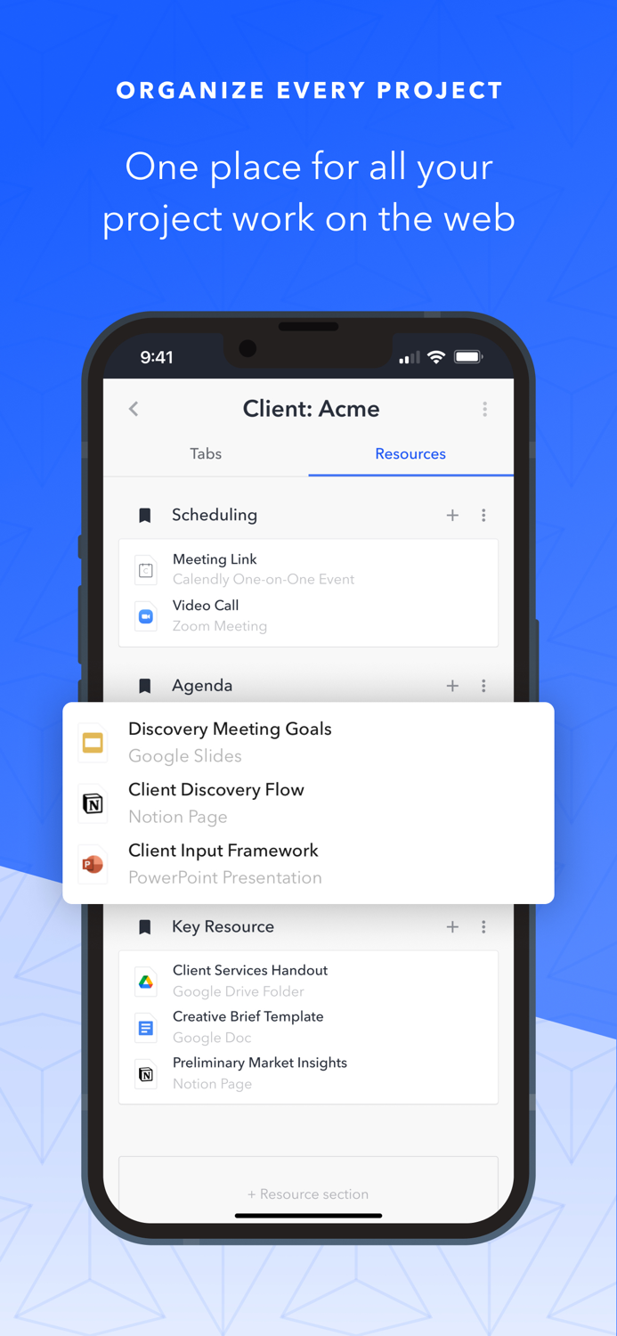 Workona - Project organizer