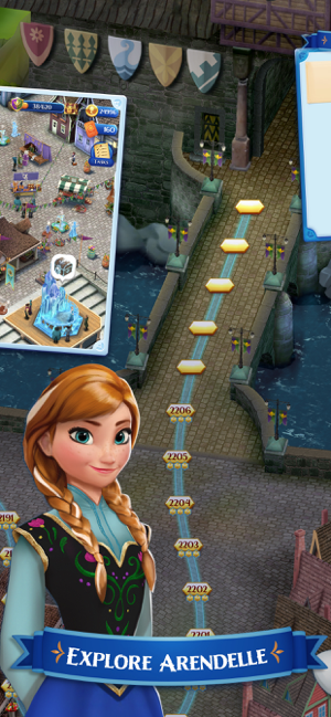 ‎Disney Frozen Free Fall Game Screenshot