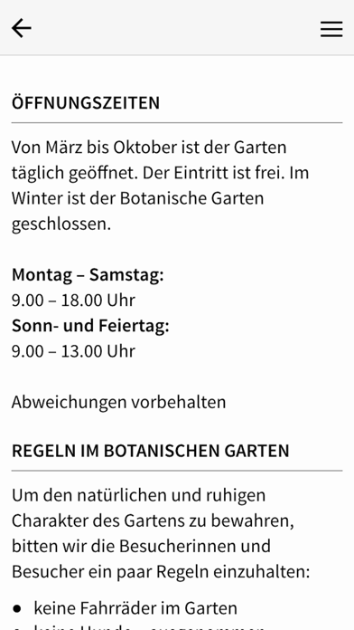 Botanischer Garten Frankfurt Screenshot