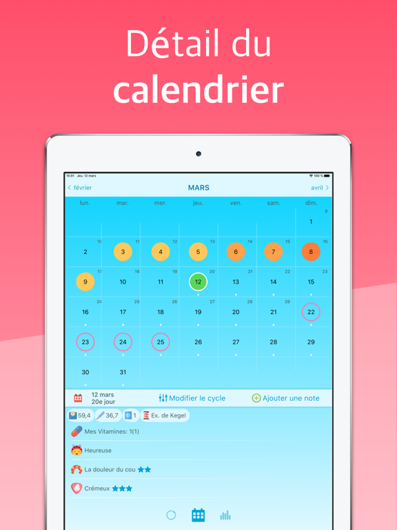 Screenshot #6 pour Ladybird - Period Tracker
