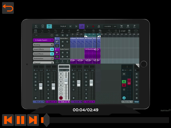 Make A Track in Cubasis Course