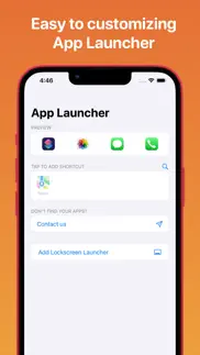 app launcher for lockscreen • iphone screenshot 2