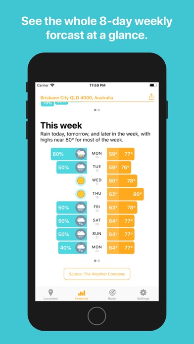 Hello Weather: Forecast & Mapsのおすすめ画像6