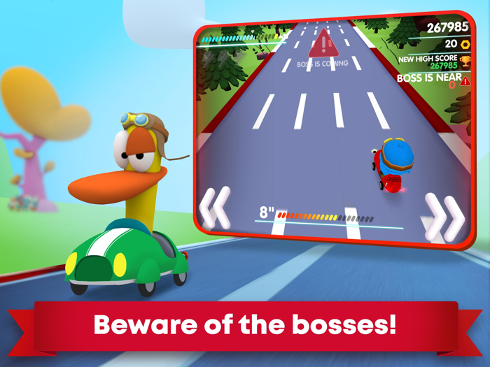 Pocoyo Racing Car Chase Race