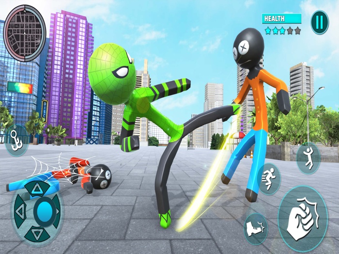 Grand Stickman City Hero Game