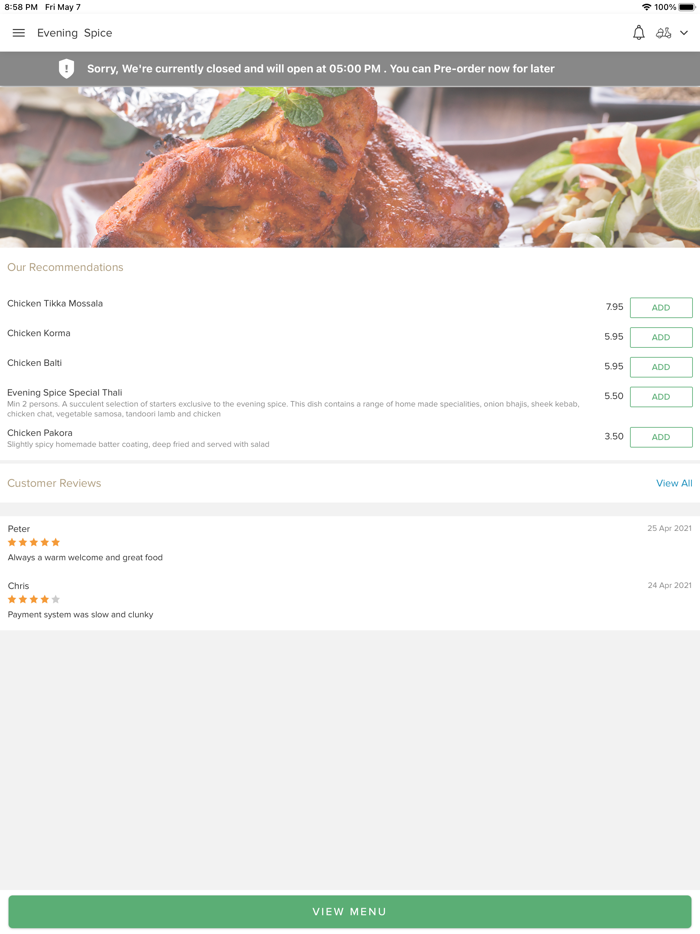 Evening Spice STOKE-ON-TRENT