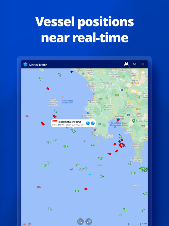 MarineTraffic - Ship Tracking iPad app afbeelding 1