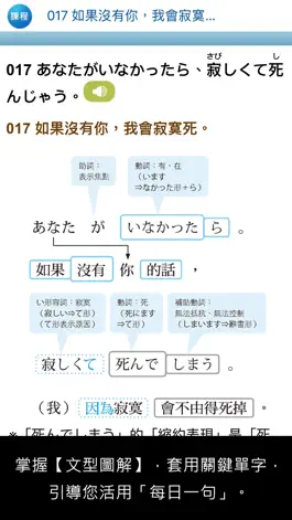 Game screenshot 大家學標準日本語【每日一句】談情說愛篇 hack