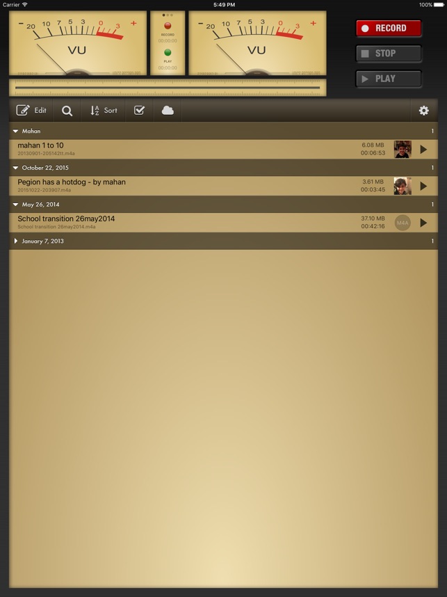 Screenshot of Voice Record Pro