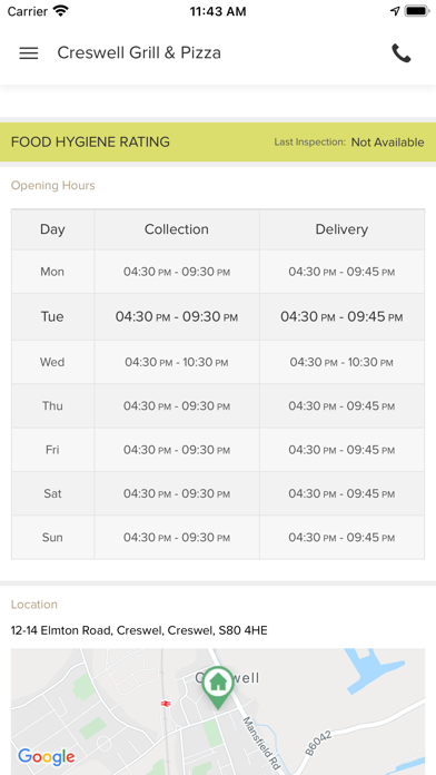 Creswell Grill & Pizza Screenshot