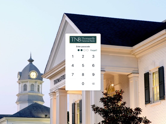 Thomasville National Bank iPad screenshot 2 - Finance app