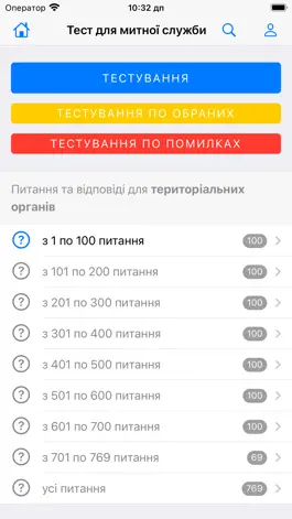 Game screenshot Тест для митної служби apk