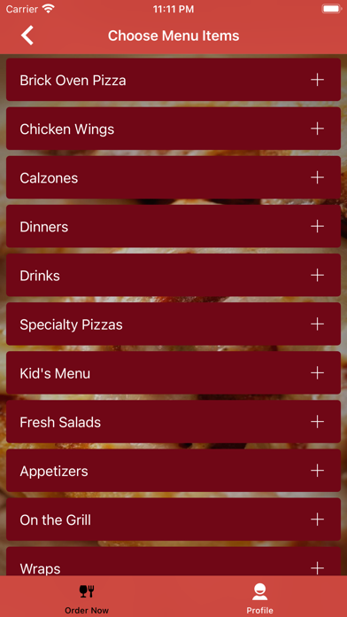 Rhino's Pizza Screenshot