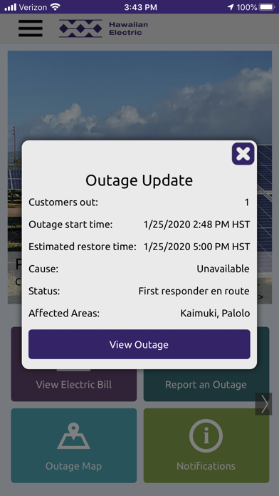 Hawaiian Electric Mobile Screenshot
