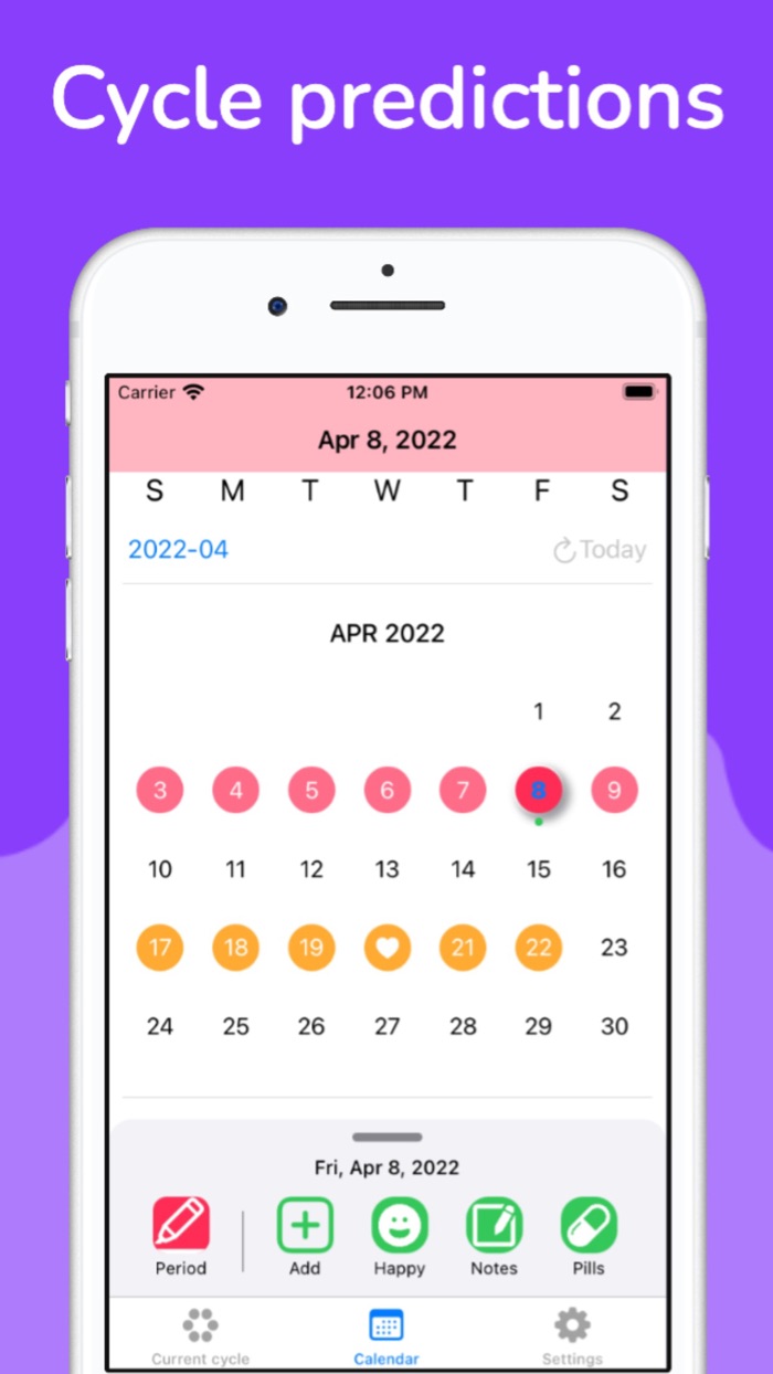 Period Tracker Her Calendar