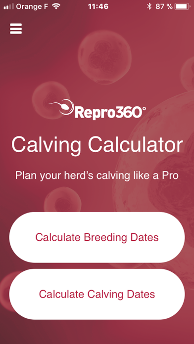 Screenshot #1 pour Calving Calculator