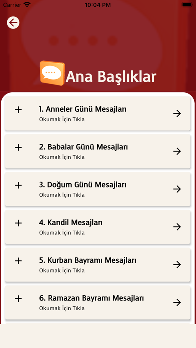 Binlerce Hazır Mesajlar Screenshot