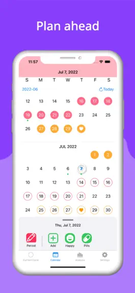 Game screenshot Period Tracker: Her Calendar hack