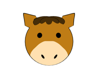 horse ball sticker