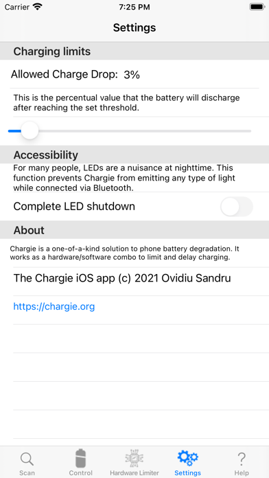 Chargie - phone charge limiter Screenshot