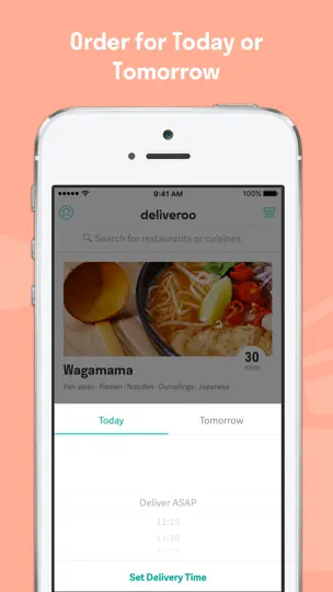 Captura de pantalla de Deliveroo: Food & Shopping en iPhone 2
