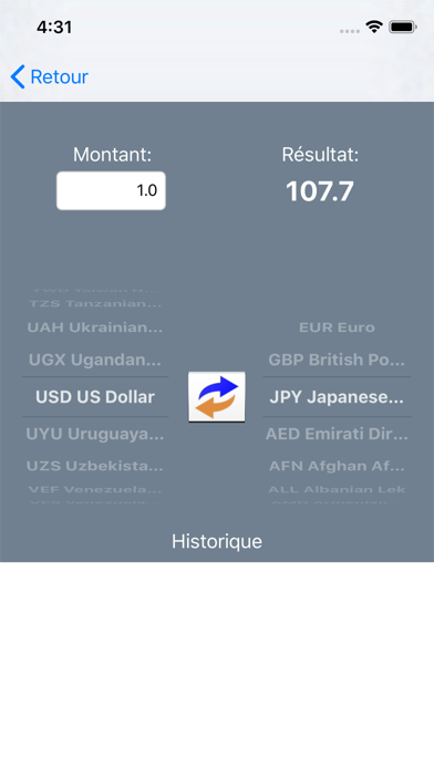 Screenshot #3 pour Convertisseur de devises -