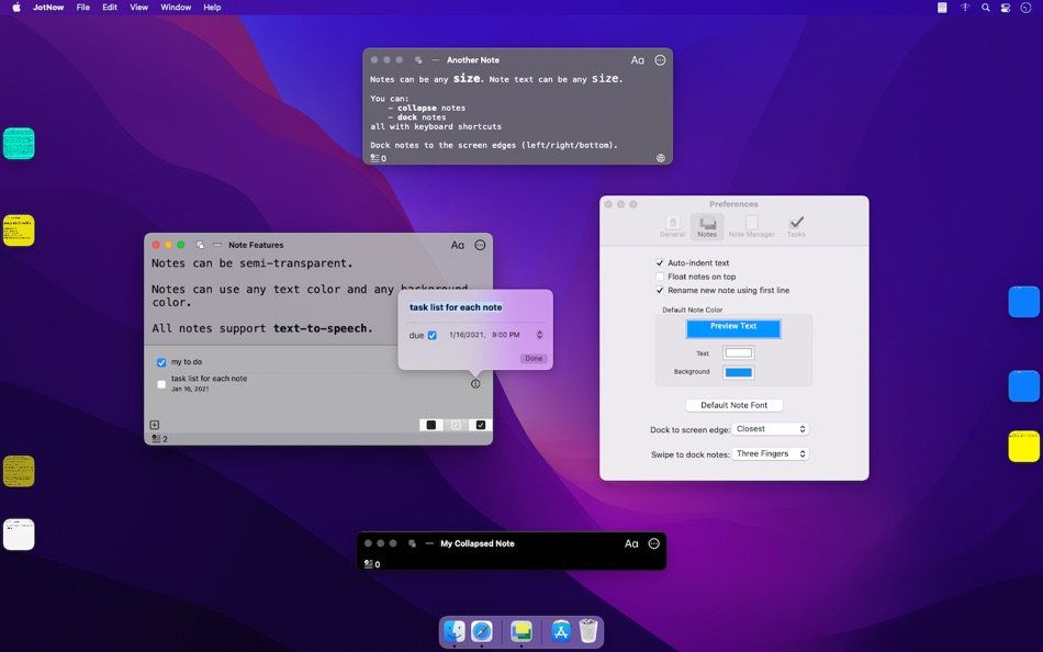 #6. JotNow - Sticky Notes (macOS) De: Quantum Quinn