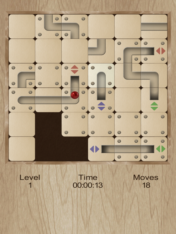 Roll the labyrinth portal ball iPad screenshot
