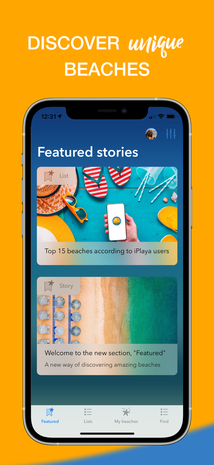 iPlaya. Beach weather forecast