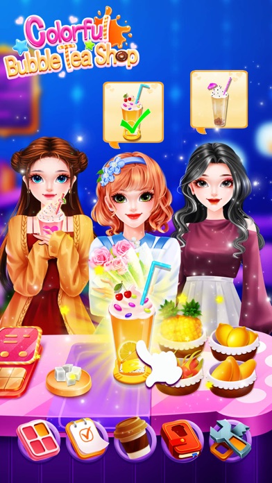 Colorful Bubble Tea Shop Screenshot