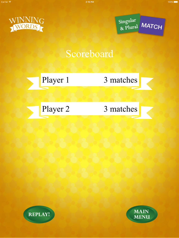 Screenshot #5 for Singular and Plural Match