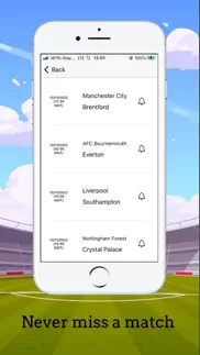 football notify - live games iphone screenshot 3