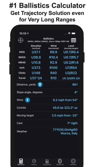 Chairgun Elite Ballistic Tool Screenshot