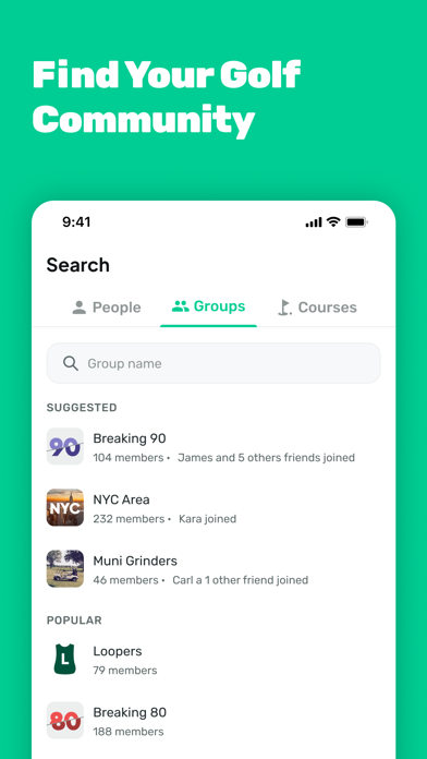 Leaderboard Golf, Inc. Screenshot